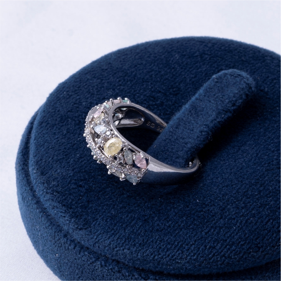 Multicolor Gemstone 925 Silver Ring - Image 4