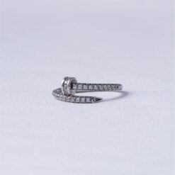 Nail Design 925 Silver Ring