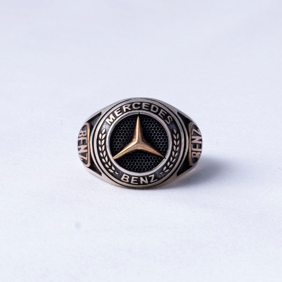 Vintage Star Emblem 925 Silver Ring