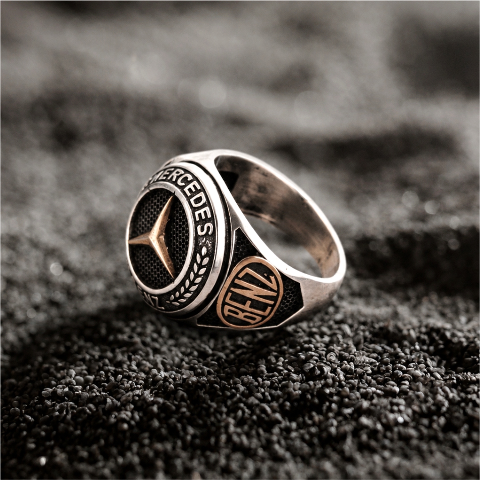 Vintage Star Emblem 925 Silver Ring - Image 4