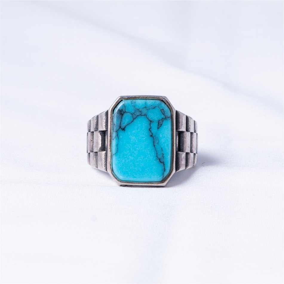 Vintage Turquoise Signet Ring