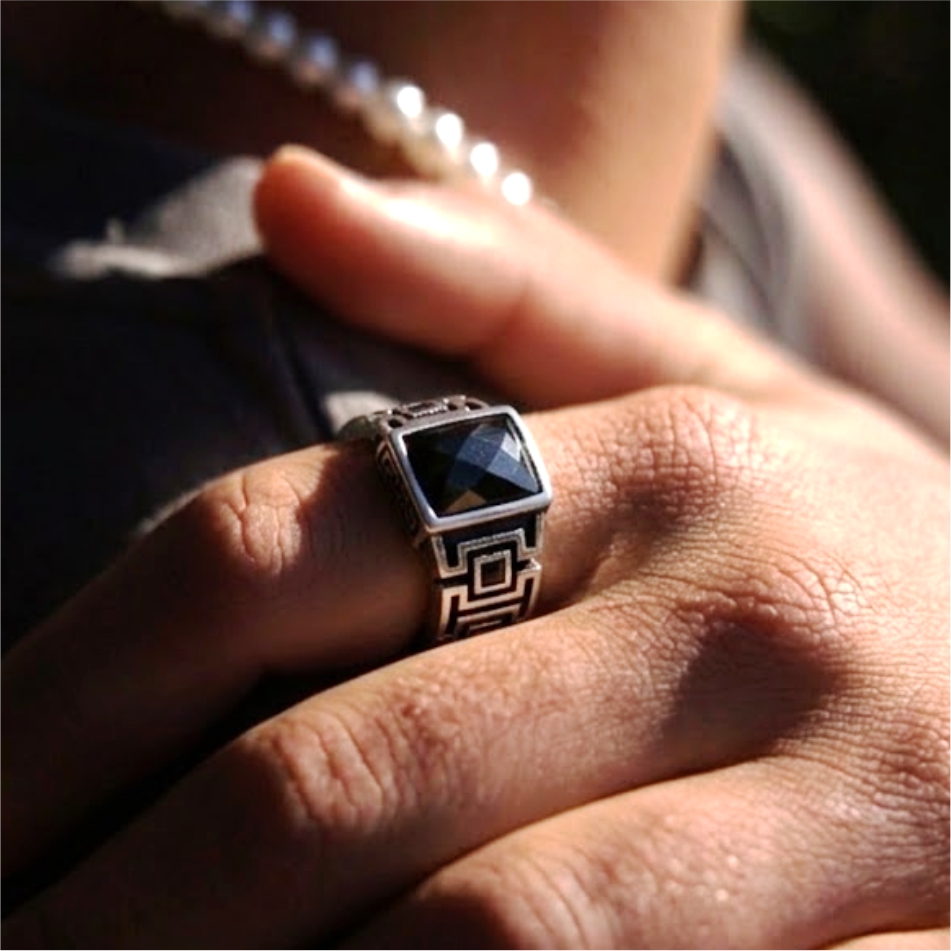 Black stone turkish ring - Image 2