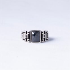 Black stone turkish ring