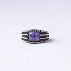 Blue American Cut Stone Designer ring