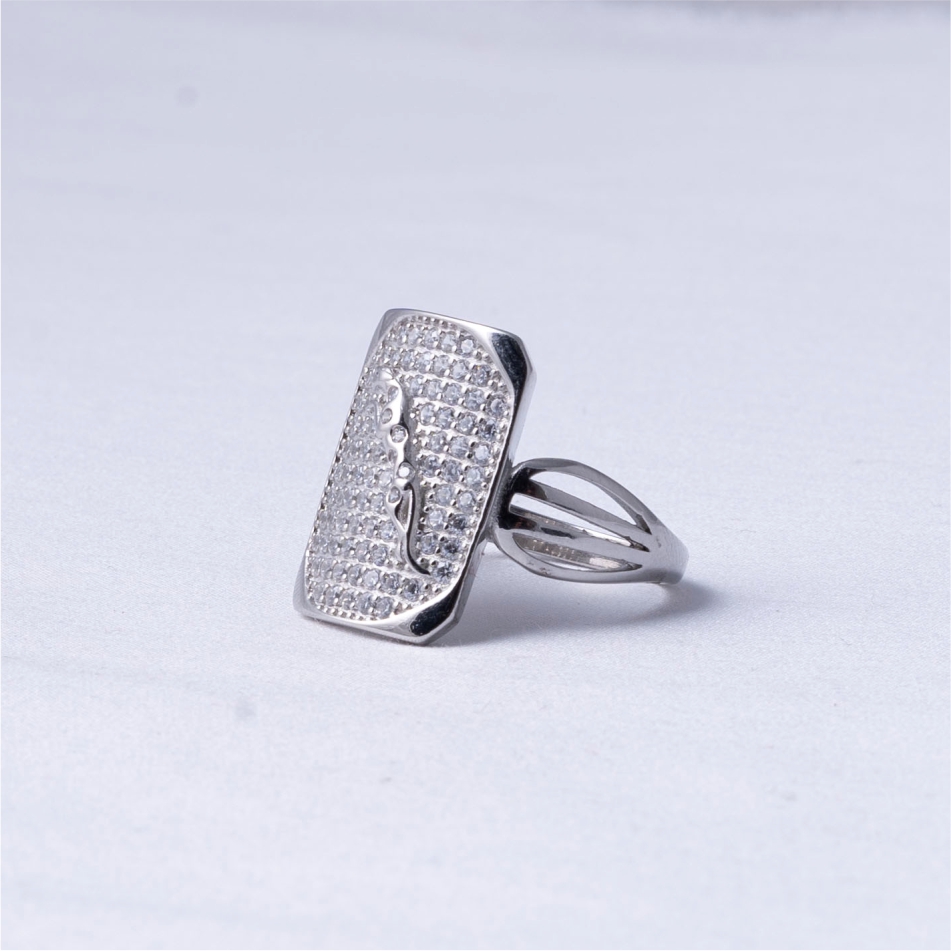 Diamond Style Jaguar 925 Silver Ring - Image 3