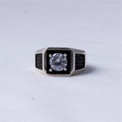 Black Diamond Style 925 Silver Ring