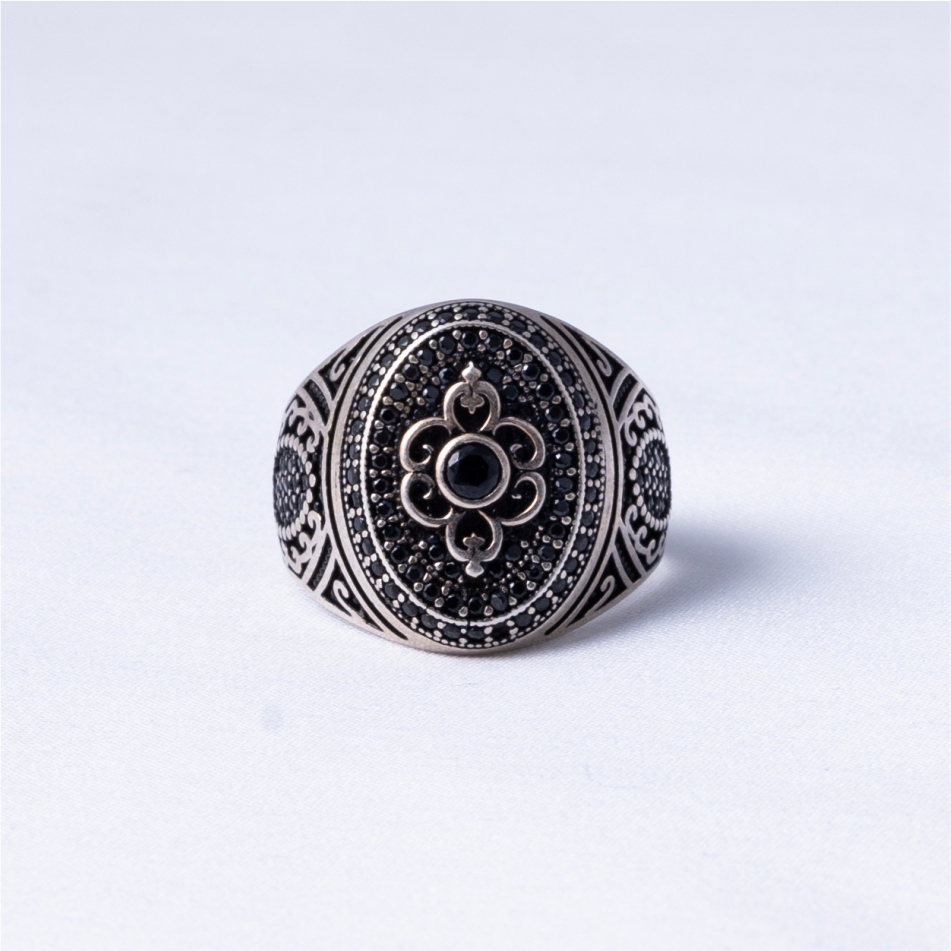 Black Stone Turkish 925 Silver Ring