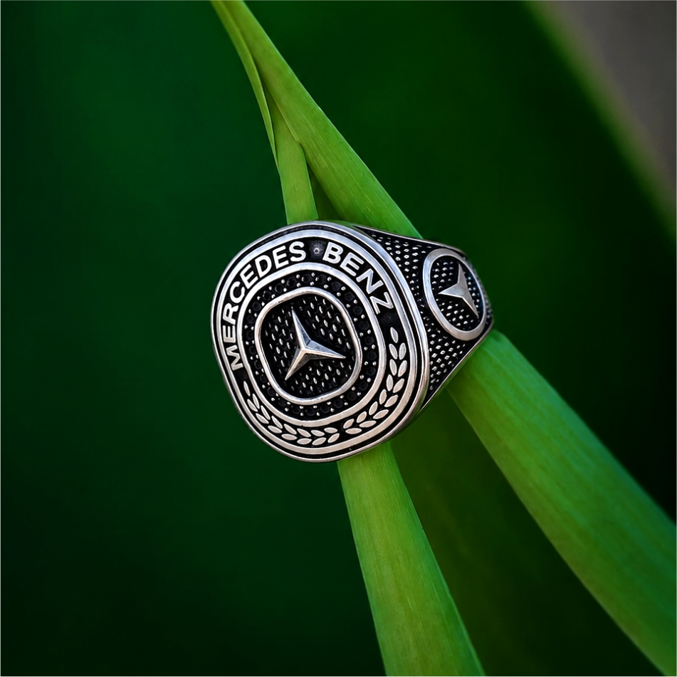 Mercedes Benz 925 Silver Ring - Image 2