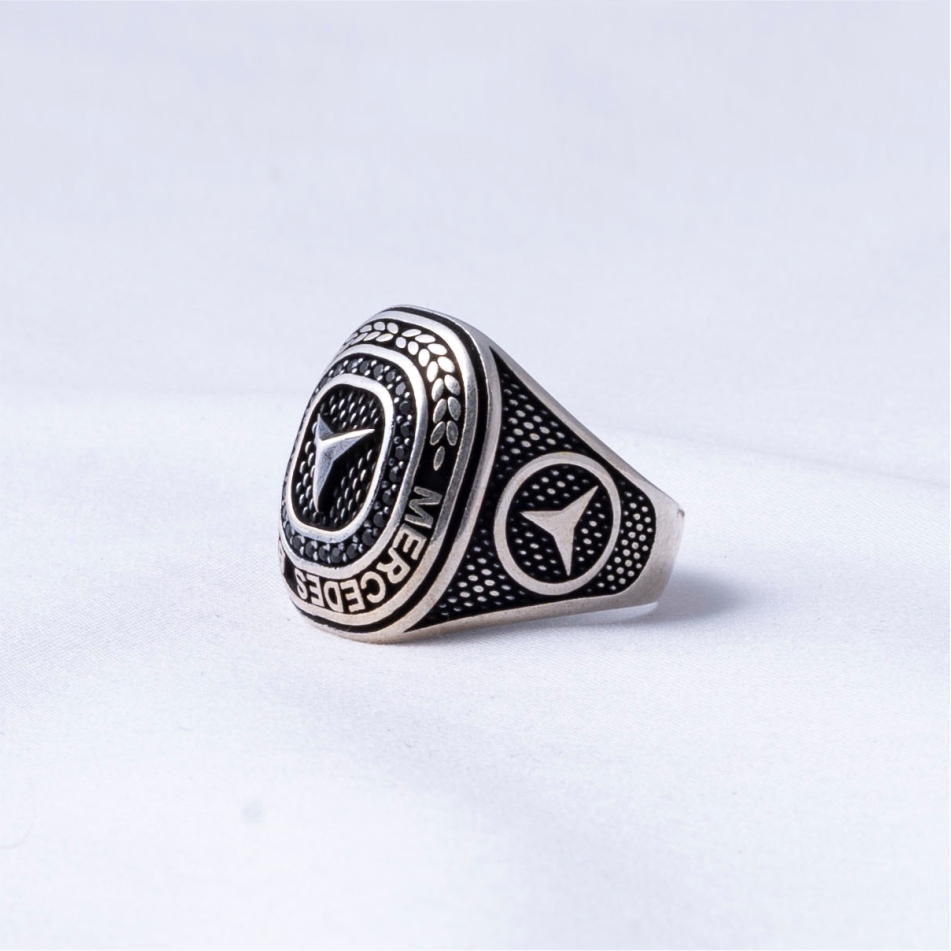 Mercedes Benz 925 Silver Ring - Image 3