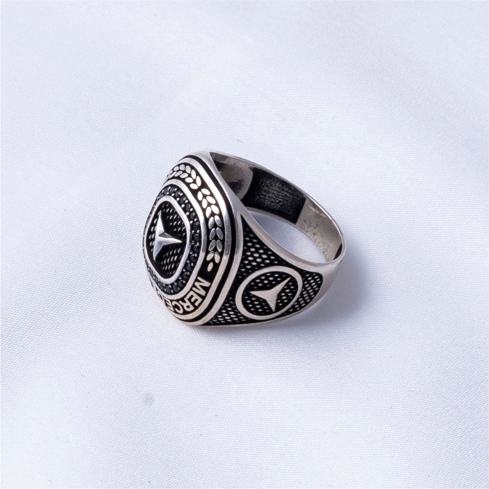 Mercedes Benz 925 Silver Ring - Image 4