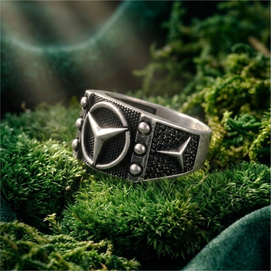 Mercedes Turkish 925 Silver Ring - Image 2