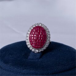 Pink CZ Premium 925 Silver Ring
