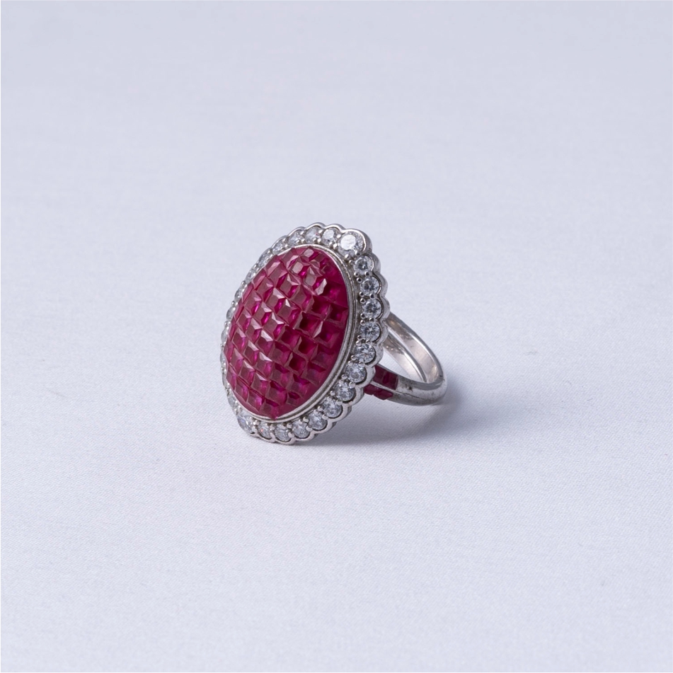 Pink CZ Premium 925 Silver Ring - Image 3