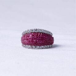 Pink Forever CZ 925 Silver Ring