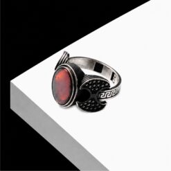 Alternative view of Premium Aqiq Turkish 925 Silver Ring