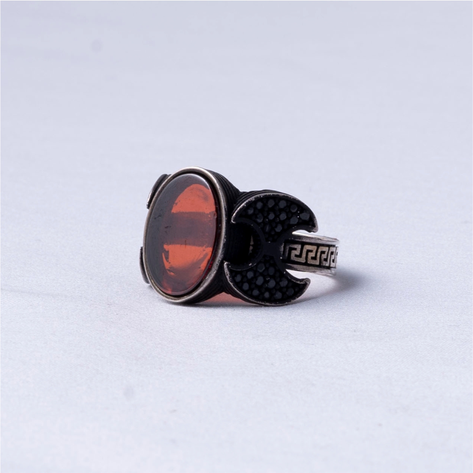 Premium Aqiq Turkish 925 Silver Ring - Image 3