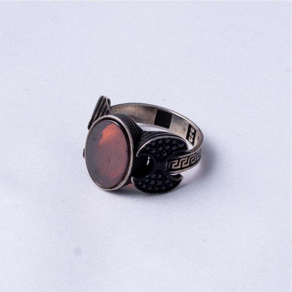 Premium Aqiq Turkish 925 Silver Ring - Image 4