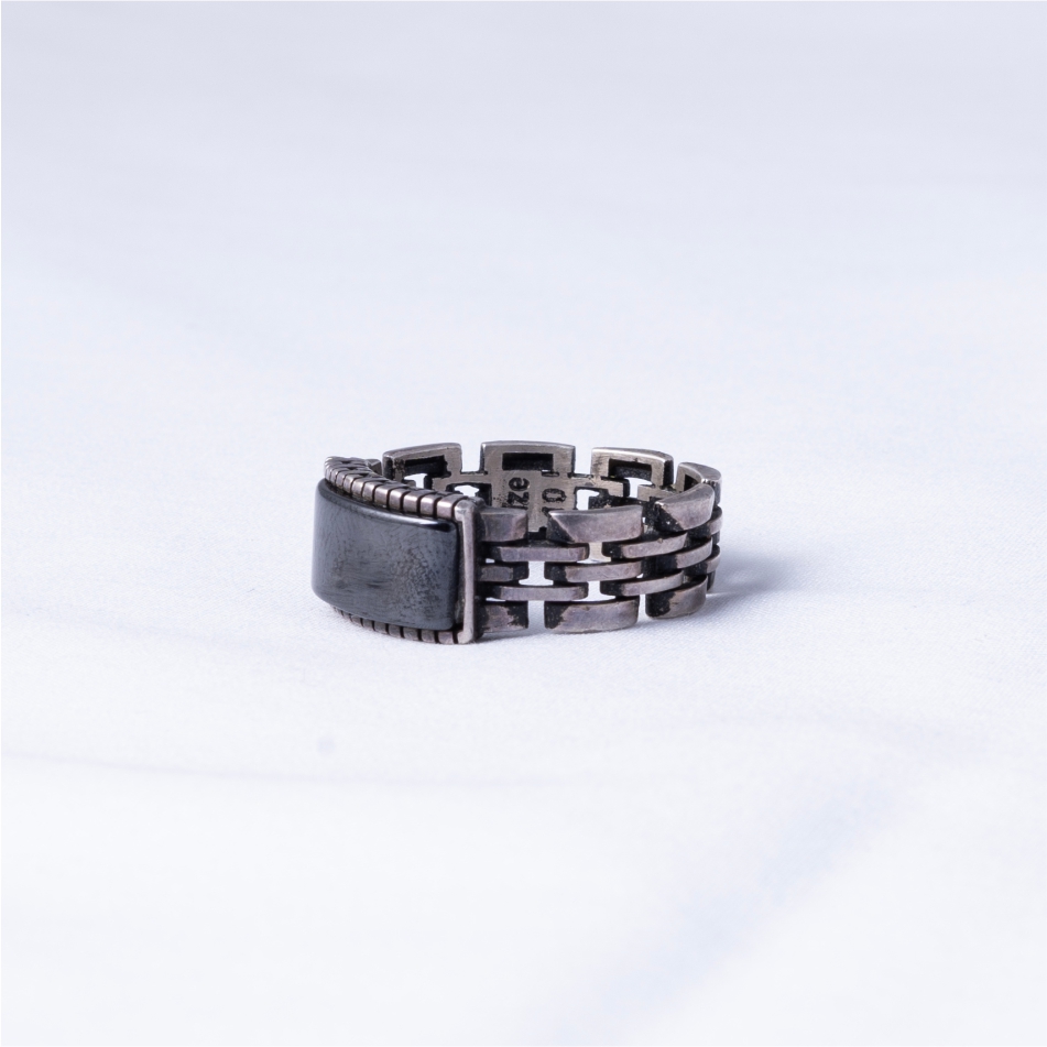 Turkish Black Stone 925 Silver Ring - Image 3