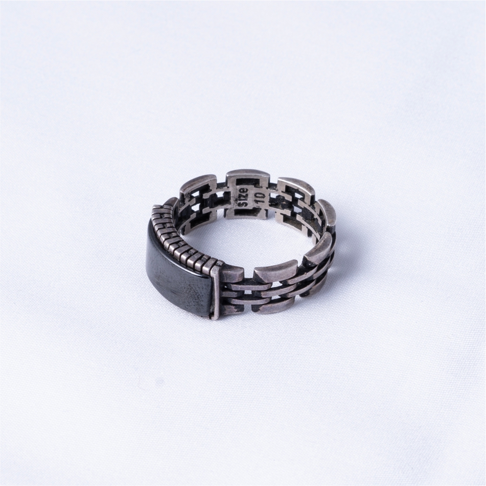Turkish Black Stone 925 Silver Ring - Image 4