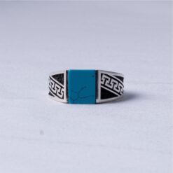 Turquoise Turkish 925 Silver Men's Ring