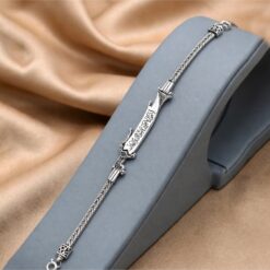 925 Silver Arabic Sword Bracelet for Men - Image 3