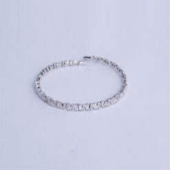925 Silver Baguette Zigzag Bracelet - Image 3