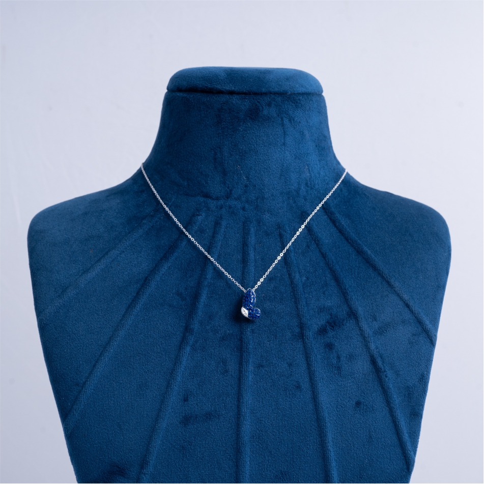 925-Silver-Blue-Crystal-Bunny-Pendant-Necklace