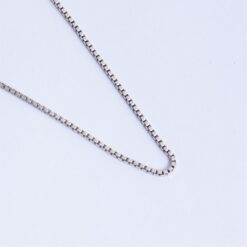 925 Silver Box Chain Necklace for Men - Image 3