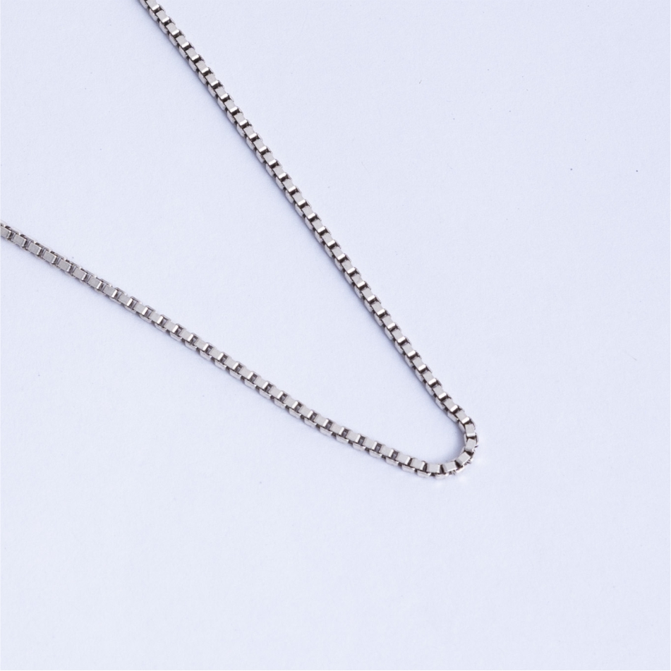 925 Silver Box Chain Necklace for Men - Image 3