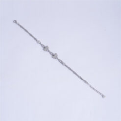 Alternative view of 925 Silver Butterfly CZ Link Bracelet for Women