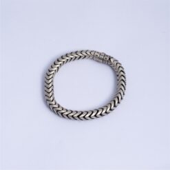 925 Silver Chevron Link Bracelet - Image 3