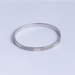 925 Silver Classic Screw Motif Bracelet - Image 4