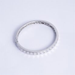 925 Silver Crystal Link Bracelet for Men - Image 4