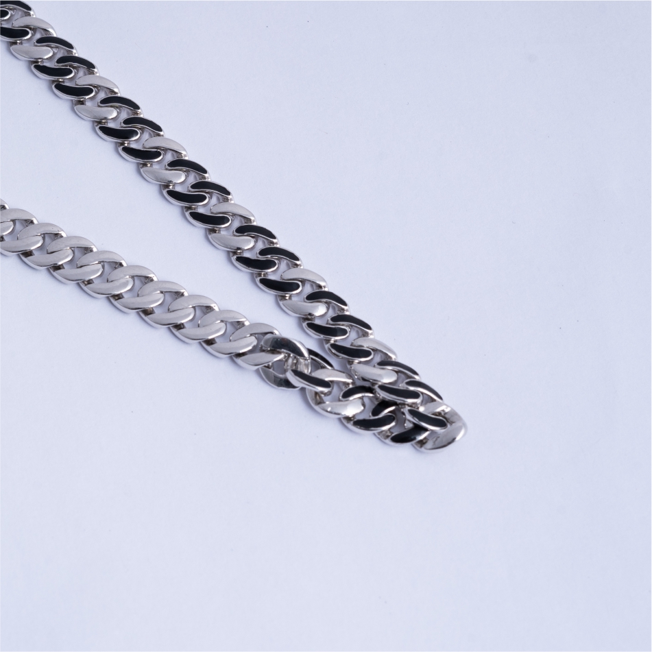 925 Silver Cuban Link Chain Necklace for Men - Image 3