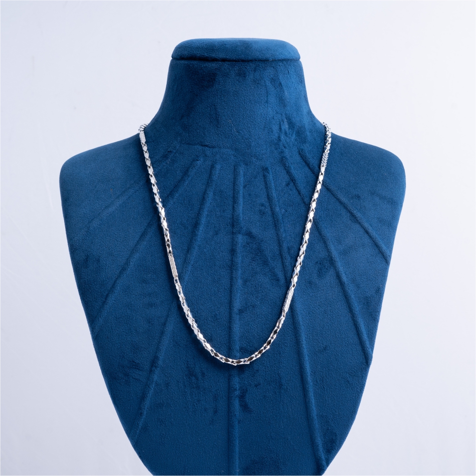 925-Silver-Diamond-Cut-Link-Chain-Necklace-for-Men