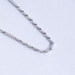 925 Silver Diamond Cut Link Chain Necklace for Men - Image 3