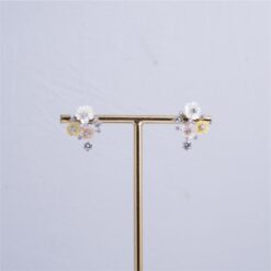 925 Silver Enamel Blossom Floral Necklace Set - Image 4