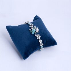925 Silver Enamel Floral Charm Bracelet for Women - Image 3