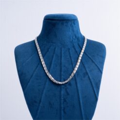 925-Silver-Engraved-Panel-Link-Chain-Necklace-for-Men
