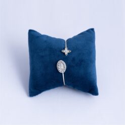 925-Silver-Floral-CZ-Open-Cuff-Bracelet-for-Women