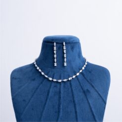 925-Silver-Geometric-CZ-Necklace-Set