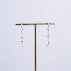 925 Silver Geometric CZ Necklace Set for Women - Image 4