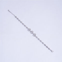 925 Silver Heart Star Charm Bracelet for Women - Image 3