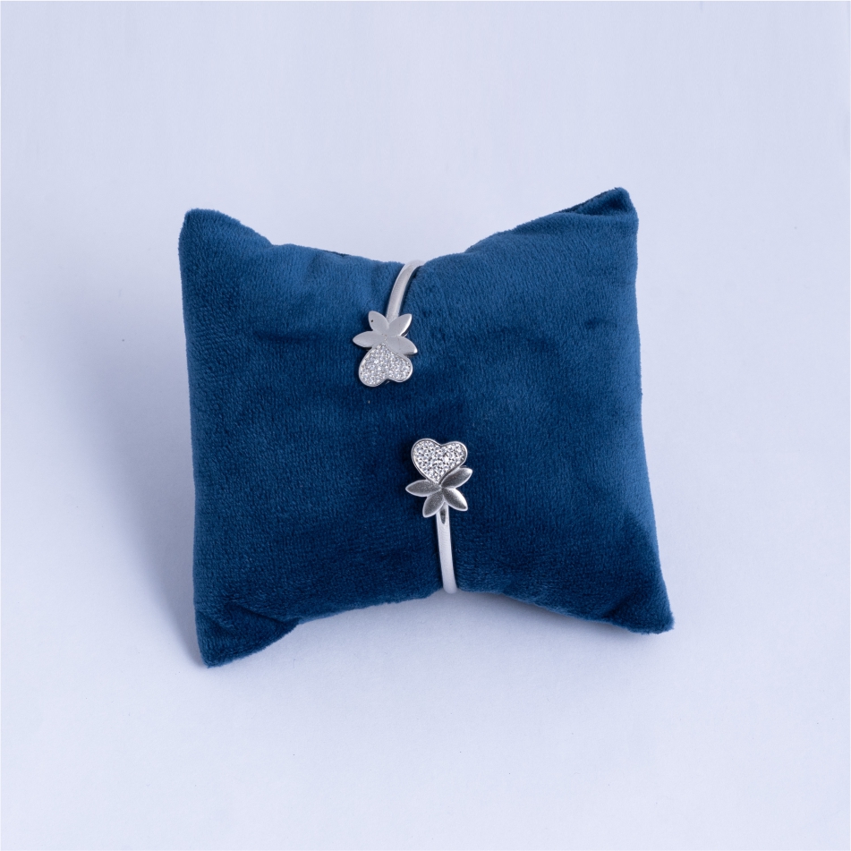 925-Silver-Heart-and-Flower-Open-Cuff-Bracelet-for-Women