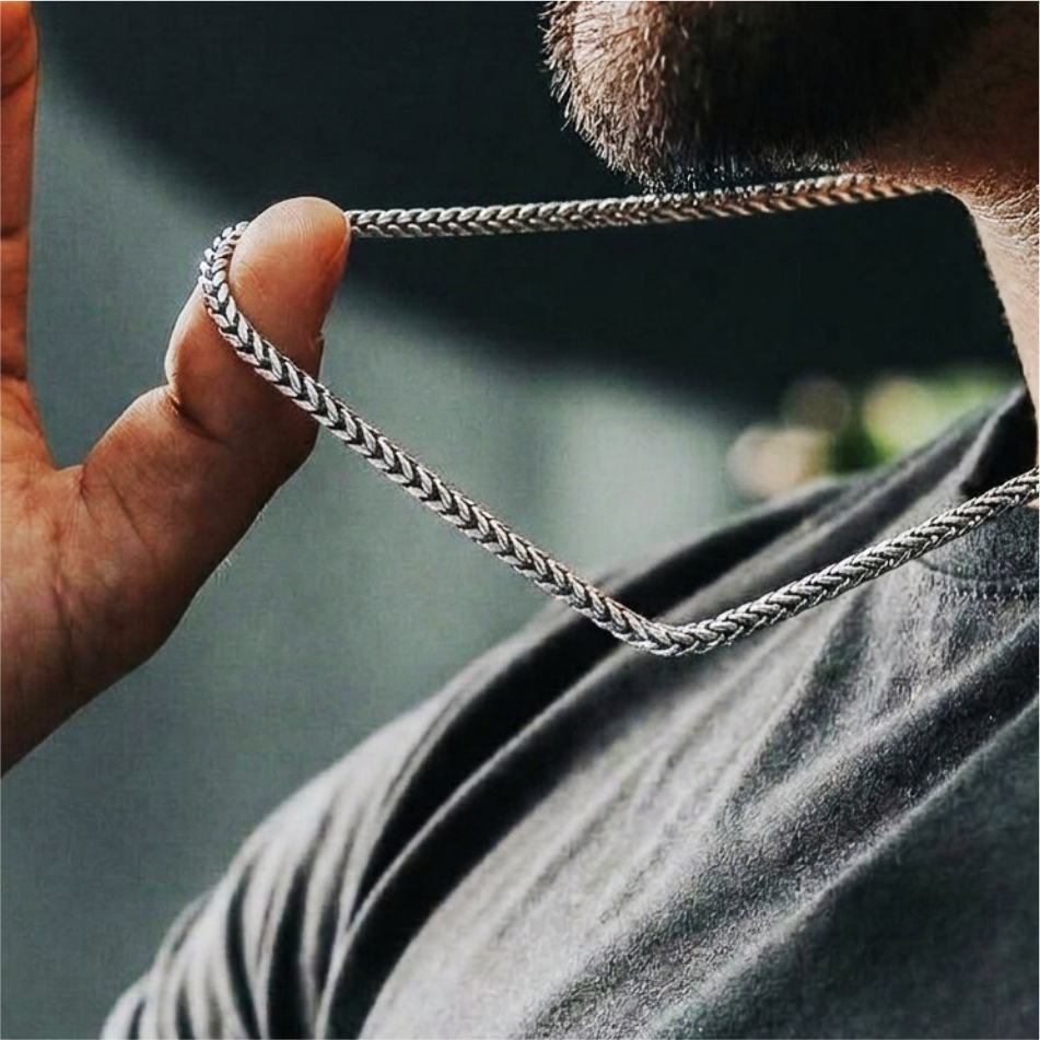 925 Silver Heavy Cuban Link Chain Necklace for Men - Image 2
