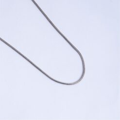 925 Silver Herringbone Chain Necklace for Men - Image 3