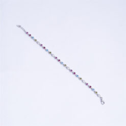 Alternative view of 925 Silver Multicolor Stone Tennis Bracelet for Women