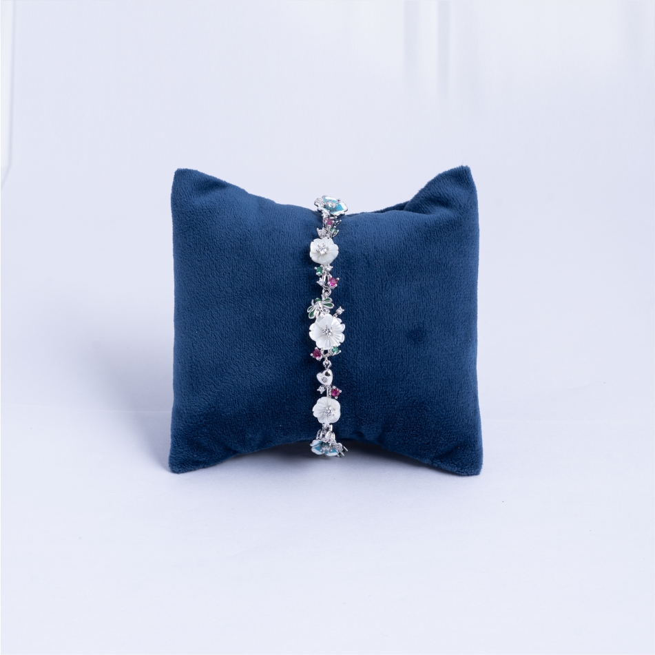 925-Silver-Pearl-Floral-Charm-Bracelet-for-Women