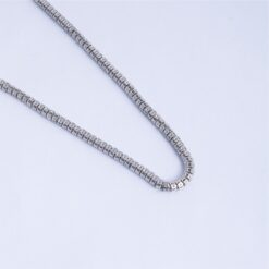 925 Silver Precision Box Link Chain Necklace for Men - Image 3