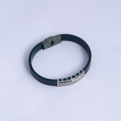 925 Silver Prestige Leather ID Bracelet - Image 3